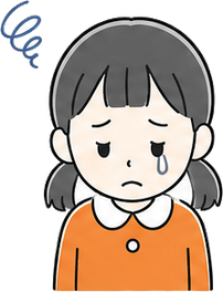しょんぼりした女の子